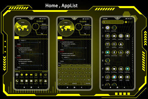 Cyber Hi-tech Launcher 2021 - App Lock, Hide App screenshot 3