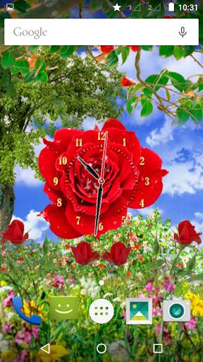 Rose Flower Clock screenshot 9