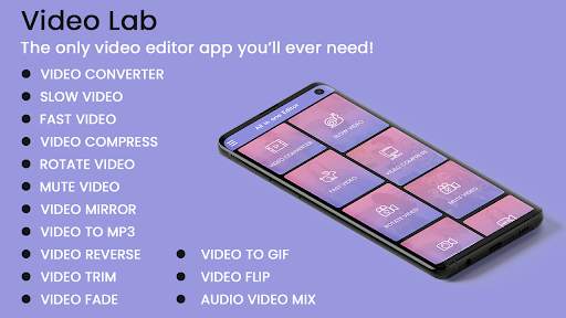Audio Video Lab : Trim, Reverse, Merge, Music screenshot 1