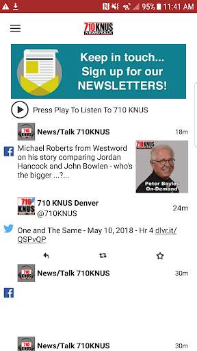 News/Talk 710 KNUS screenshot 1