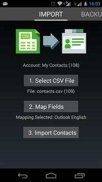 Contacts Import Lite screenshot 1