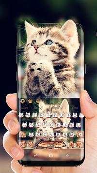 Cat Keyboard Cute Kitten Theme screenshot 1