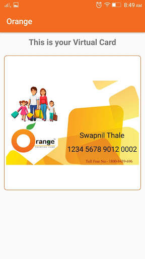 Orange Shopping Card screenshot 4
