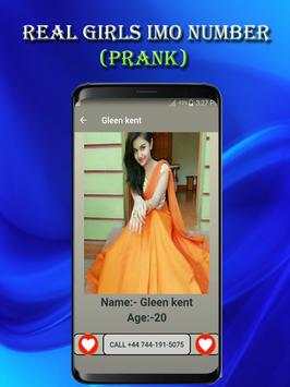 Real Girls Imo Number (prank) screenshot 5