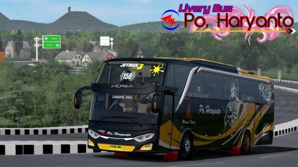 Livery Bus PO Haryanto screenshot 1