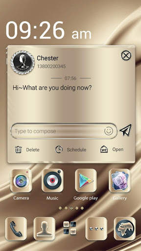 (FREE) GO SMS LUXURY THEME screenshot 4