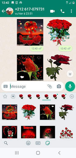 Animated  Flowers Stickers For WhatsApp screenshot 8