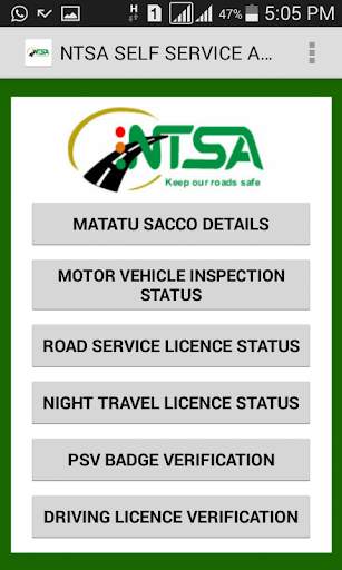 NTSA  APP screenshot 2