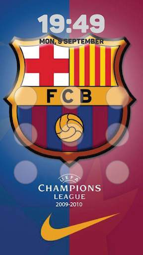 Barca Lock Screen 1 تصوير الشاشة