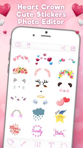Heart: girls photo editor screenshot 1