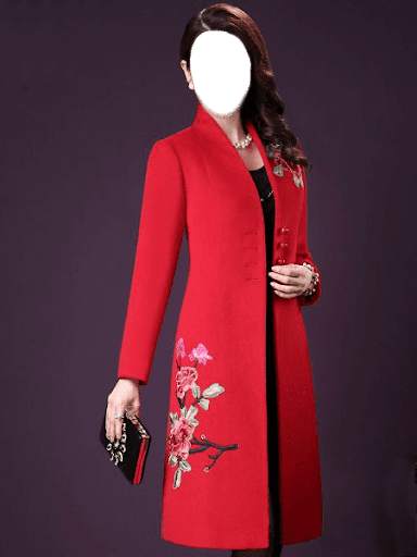 Embroided Winter Women Coat screenshot 4