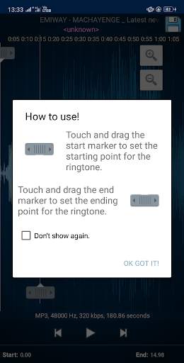 MP3 Cutter and Ringtone Maker screenshot 2