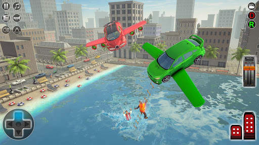 Flying Car Rescue Game 3D: Flying Simulator screenshot 3