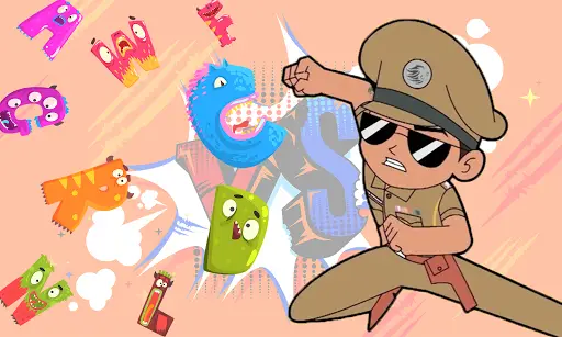 Little Singham game Learn with little Singham 2 تصوير الشاشة