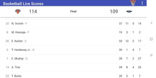 Basketball Live Scores screenshot 9
