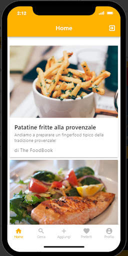 FoodBook - recipes social media apps screenshot 1