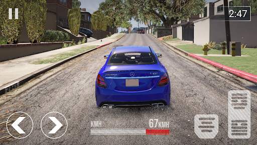Race Dart Mercedes C63 Driving screenshot 2