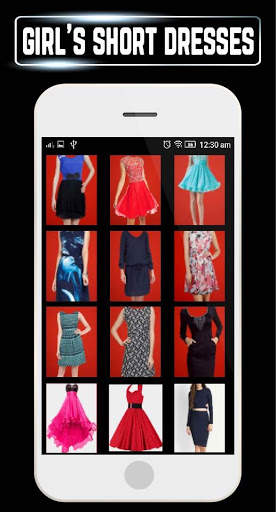 Girls Short Dress Mini Fashion Gallery Idea Design screenshot 1