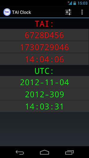 TAI Clock and Converter screenshot 1