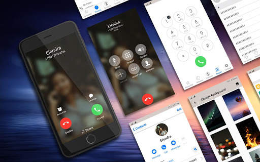 Phone X Full i Call Screen With Dialer скриншот 1