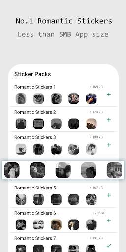 Romantic Stickers for WA screenshot 1