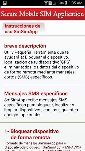 SmSimApp Anti Theft screenshot 7