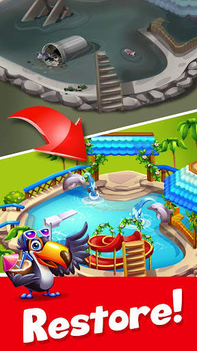 Tropic Trouble Match 3 Builder 3 تصوير الشاشة