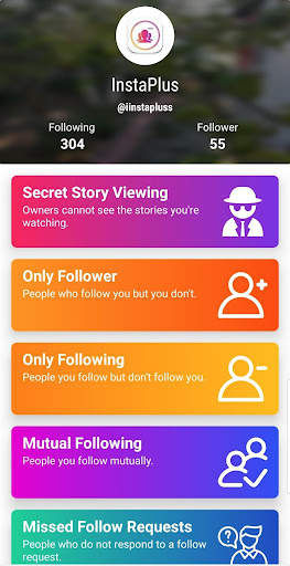 InsPlus - Unfollowers for Instagram screenshot 1