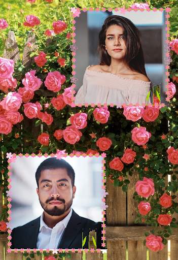 Rose Dual Photo Frame Album Creator screenshot 1