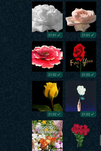 Roses Animated Stickers For WhatsApp WAStickerApps screenshot 6