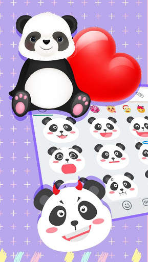Cute Panda Emoji Stickers - Add to Chats App Free screenshot 2