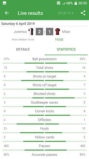 Live Scores for Serie A 2020/2021 screenshot 6