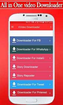 XVideo Downloader - Fast Video Downloader 2018 screenshot 1