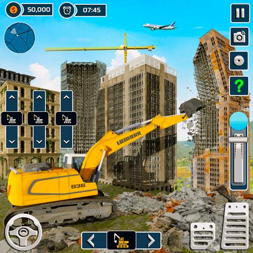 Excavator sim destroying games screenshot 1