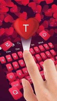 Red Love Keyboard Theme screenshot 3