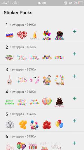 Birthday Stickers For WhatsApp (WAStickerApps) screenshot 1