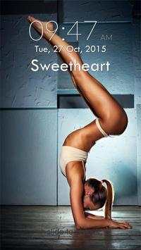 Sexy Yoga Girls Lock Screen screenshot 3