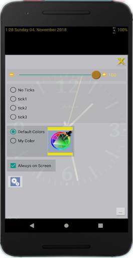 Nice Night Clock with Alarm and Light - no Ads screenshot 5