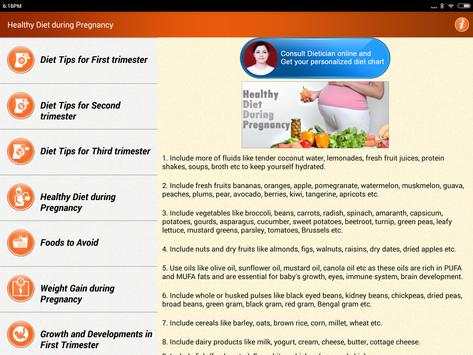 Pregnancy Care Healthy Diet & Nutrition Foods Help screenshot 12
