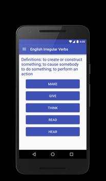 English Irregular Verbs screenshot 5