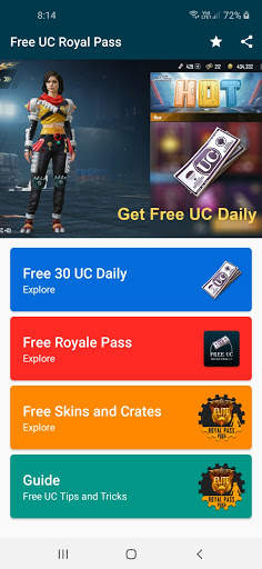 Free UC and Royal Pass 17 screenshot 1