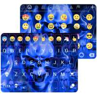 Flaming Skull Emoji Keyboard on 9Apps