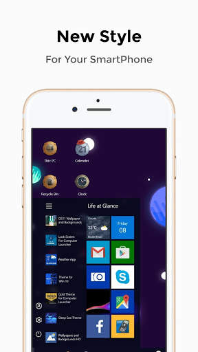 Galaxy Theme For Computer Launcher screenshot 2