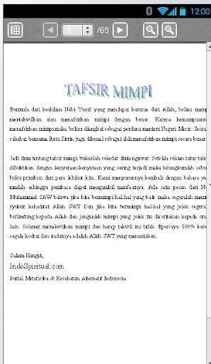 Tafsir Mimpi screenshot 1