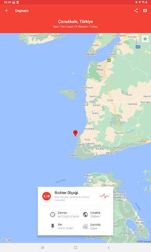 Deprem Uyarılarım screenshot 8