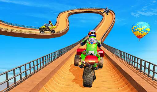 Mega Ramp Tricycle Moto Bike GT Stunt Racing Games screenshot 7