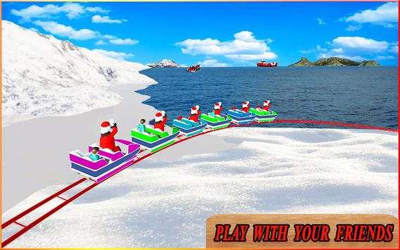 Christmas Santa Roller Coaster Adventure 3D screenshot 1