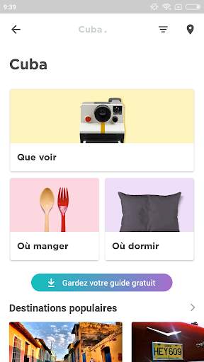 Cuba Guide de voyage avec cartes screenshot 1