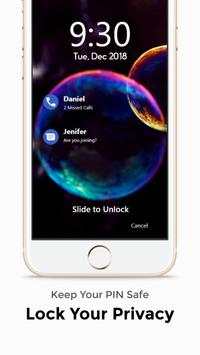 Bubble Circle Lock Screen screenshot 1