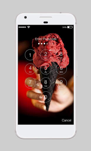 Creative Sandwich Ice Cream Wallpaper PIN Lock screenshot 2